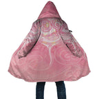 Breast Cancer Awareness Maori Aotearoa Cloak Manta Ray - Pink Glaze - Aussie Hoodie