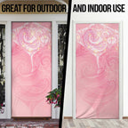 Breast Cancer Awareness Maori Aotearoa Door Cover Manta Ray - Pink Glaze - Aussie Hoodie