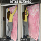 Breast Cancer Awareness Maori Aotearoa Door Cover Manta Ray - Pink Glaze - Aussie Hoodie