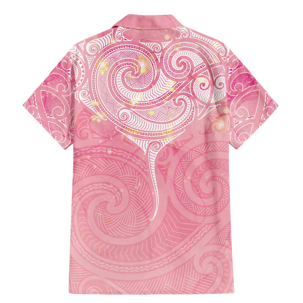 Breast Cancer Awareness Maori Aotearoa Family Matching Mermaid Dress and Hawaiian Shirt Manta Ray - Pink Glaze - Aussie Hoodie
