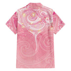 Breast Cancer Awareness Maori Aotearoa Family Matching Mermaid Dress and Hawaiian Shirt Manta Ray - Pink Glaze - Aussie Hoodie