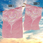 Breast Cancer Awareness Maori Aotearoa Garden Flag Manta Ray - Pink Glaze - Aussie Hoodie