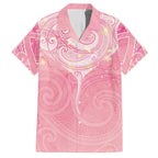 Breast Cancer Awareness Maori Aotearoa Hawaiian Shirt Manta Ray - Pink Glaze - Aussie Hoodie