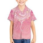 Breast Cancer Awareness Maori Aotearoa Hawaiian Shirt Manta Ray - Pink Glaze - Aussie Hoodie