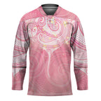 Breast Cancer Awareness Maori Aotearoa Hockey Jersey Manta Ray - Pink Glaze - Aussie Hoodie