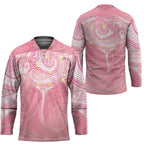 Breast Cancer Awareness Maori Aotearoa Hockey Jersey Manta Ray - Pink Glaze - Aussie Hoodie