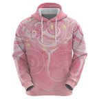 Breast Cancer Awareness Maori Aotearoa Hoodie Manta Ray - Pink Glaze - Aussie Hoodie