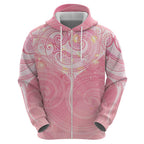 Breast Cancer Awareness Maori Aotearoa Hoodie Manta Ray - Pink Glaze - Aussie Hoodie
