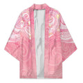 Breast Cancer Awareness Maori Aotearoa Kimono Manta Ray - Pink Glaze - Aussie Hoodie
