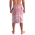 Breast Cancer Awareness Maori Aotearoa Lavalava Manta Ray - Pink Glaze - Aussie Hoodie