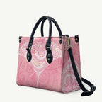 Breast Cancer Awareness Maori Aotearoa Leather Bag Manta Ray - Pink Glaze - Aussie Hoodie