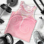 Breast Cancer Awareness Maori Aotearoa Men Tank Top Manta Ray - Pink Glaze - Aussie Hoodie
