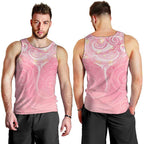 Breast Cancer Awareness Maori Aotearoa Men Tank Top Manta Ray - Pink Glaze - Aussie Hoodie