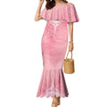 Breast Cancer Awareness Maori Aotearoa Mermaid Dress Manta Ray - Pink Glaze - Aussie Hoodie