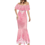 Breast Cancer Awareness Maori Aotearoa Mermaid Dress Manta Ray - Pink Glaze - Aussie Hoodie