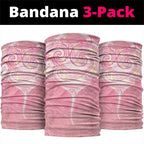 Breast Cancer Awareness Maori Aotearoa Neck Gaiter Manta Ray - Pink Glaze - Aussie Hoodie
