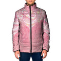 Breast Cancer Awareness Maori Aotearoa Padded Jacket Manta Ray - Pink Glaze - Aussie Hoodie