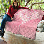 Breast Cancer Awareness Maori Aotearoa Quilt Manta Ray - Pink Glaze - Aussie Hoodie
