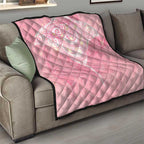 Breast Cancer Awareness Maori Aotearoa Quilt Manta Ray - Pink Glaze - Aussie Hoodie