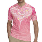 Breast Cancer Awareness Maori Aotearoa Rugby Jersey Manta Ray - Pink Glaze - Aussie Hoodie