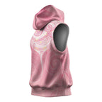 Breast Cancer Awareness Maori Aotearoa Sleeveless Hoodie Manta Ray - Pink Glaze - Aussie Hoodie