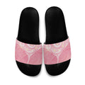 Breast Cancer Awareness Maori Aotearoa Slide Sandals Manta Ray - Pink Glaze - Aussie Hoodie