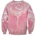 Breast Cancer Awareness Maori Aotearoa Sweatshirt Manta Ray - Pink Glaze - Aussie Hoodie
