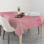 Breast Cancer Awareness Maori Aotearoa Tablecloth Manta Ray - Pink Glaze - Aussie Hoodie