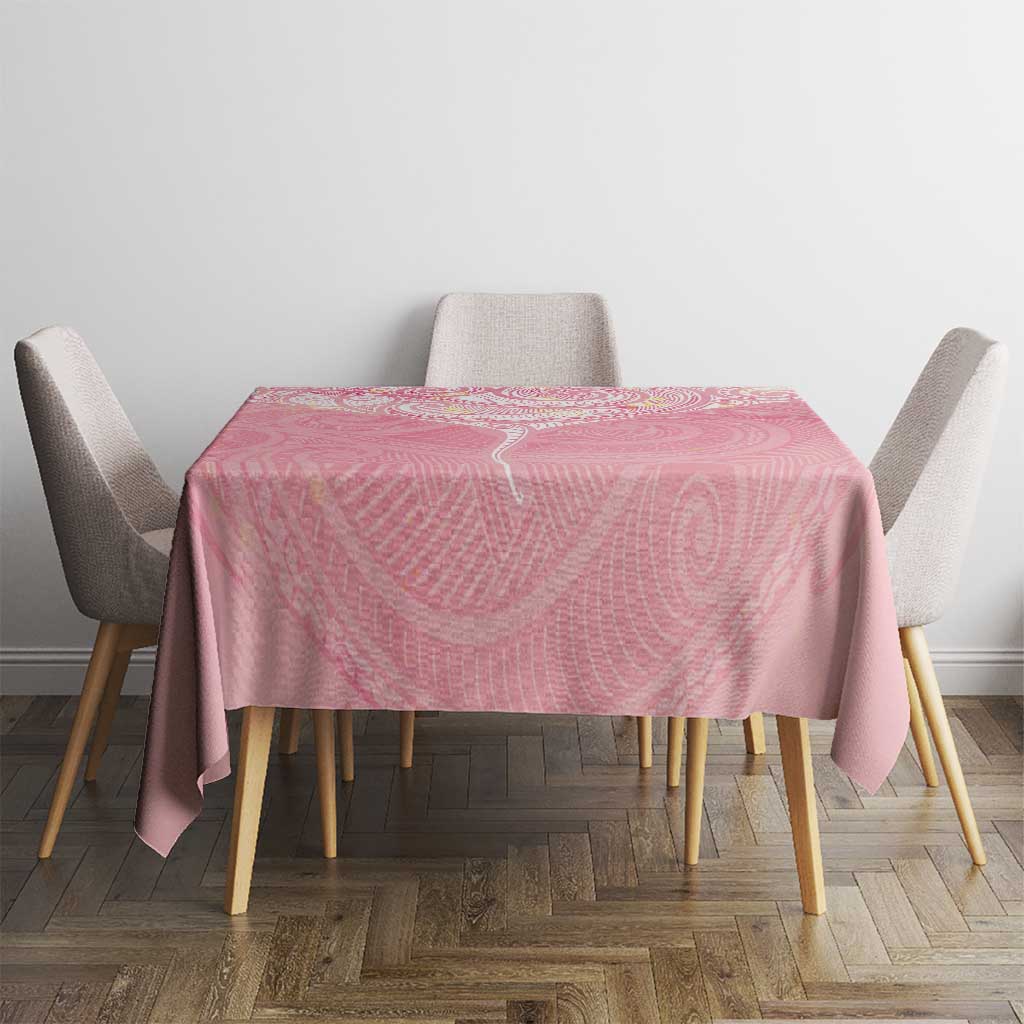 Breast Cancer Awareness Maori Aotearoa Tablecloth Manta Ray - Pink Glaze - Aussie Hoodie