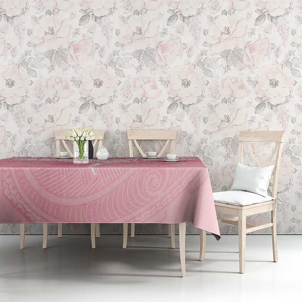 Breast Cancer Awareness Maori Aotearoa Tablecloth Manta Ray - Pink Glaze - Aussie Hoodie