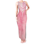 Breast Cancer Awareness Maori Aotearoa Tank Maxi Dress Manta Ray - Pink Glaze - Aussie Hoodie