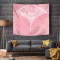 Breast Cancer Awareness Maori Aotearoa Tapestry Manta Ray - Pink Glaze - Aussie Hoodie