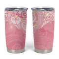 Breast Cancer Awareness Maori Aotearoa Tumbler Cup Manta Ray - Pink Glaze - Aussie Hoodie