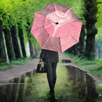 Breast Cancer Awareness Maori Aotearoa Umbrella Manta Ray - Pink Glaze - Aussie Hoodie