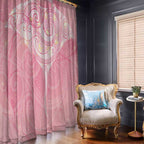 Breast Cancer Awareness Maori Aotearoa Window Curtain Manta Ray - Pink Glaze - Aussie Hoodie