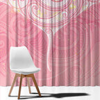 Breast Cancer Awareness Maori Aotearoa Window Curtain Manta Ray - Pink Glaze - Aussie Hoodie