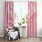 Breast Cancer Awareness Maori Aotearoa Window Curtain Manta Ray - Pink Glaze - Aussie Hoodie