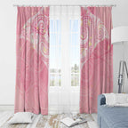 Breast Cancer Awareness Maori Aotearoa Window Curtain Manta Ray - Pink Glaze - Aussie Hoodie