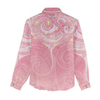Breast Cancer Awareness Maori Aotearoa Women Casual Shirt Manta Ray - Pink Glaze - Aussie Hoodie