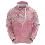 Breast Cancer Awareness Maori Aotearoa Zip Hoodie Manta Ray - Pink Glaze - Aussie Hoodie