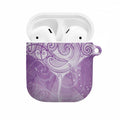 Epilepsy Awareness Maori Aotearoa AirPods Case Manta Ray - Purple Glaze - Aussie Hoodie