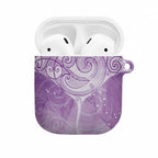 Epilepsy Awareness Maori Aotearoa AirPods Case Manta Ray - Purple Glaze - Aussie Hoodie