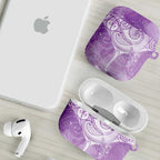 Epilepsy Awareness Maori Aotearoa AirPods Case Manta Ray - Purple Glaze - Aussie Hoodie