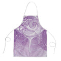 Epilepsy Awareness Maori Aotearoa Apron Manta Ray - Purple Glaze - Aussie Hoodie