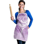 Epilepsy Awareness Maori Aotearoa Apron Manta Ray - Purple Glaze - Aussie Hoodie