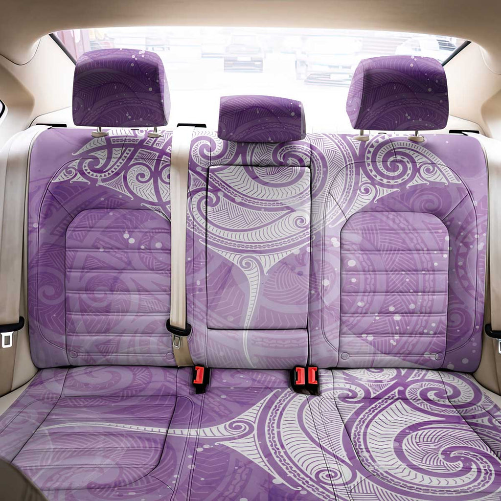 Epilepsy Awareness Maori Aotearoa Back Car Seat Cover Manta Ray - Purple Glaze - Aussie Hoodie