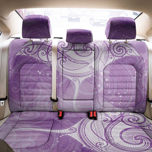 Epilepsy Awareness Maori Aotearoa Back Car Seat Cover Manta Ray - Purple Glaze - Aussie Hoodie