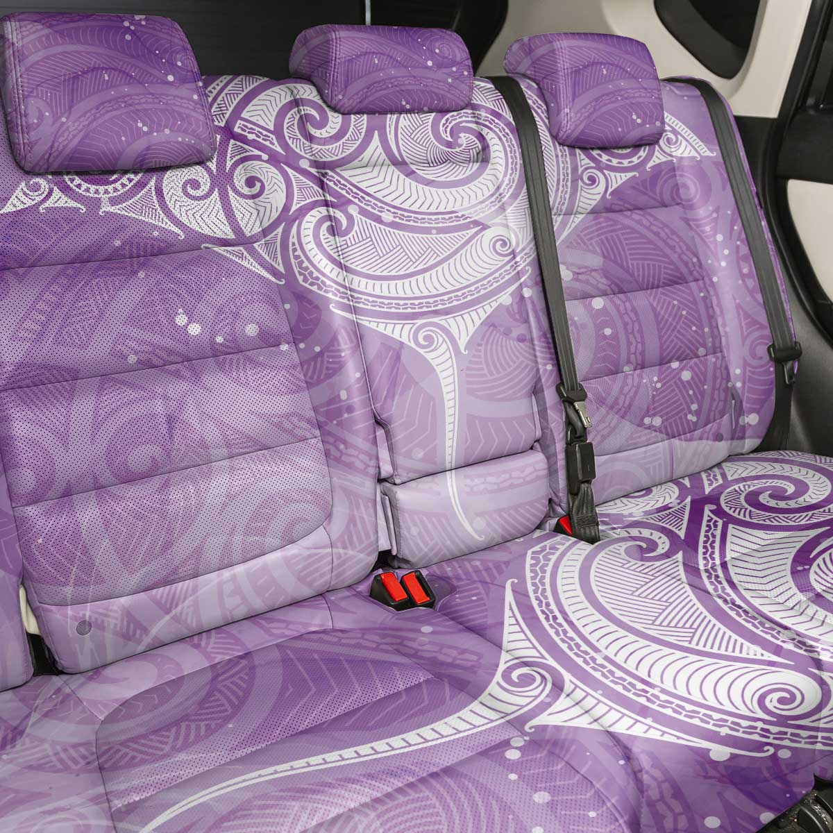Epilepsy Awareness Maori Aotearoa Back Car Seat Cover Manta Ray - Purple Glaze - Aussie Hoodie