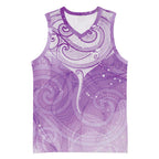 Epilepsy Awareness Maori Aotearoa Basketball Jersey Manta Ray - Purple Glaze - Aussie Hoodie