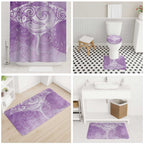 Epilepsy Awareness Maori Aotearoa Bathroom Set Manta Ray - Purple Glaze - Aussie Hoodie